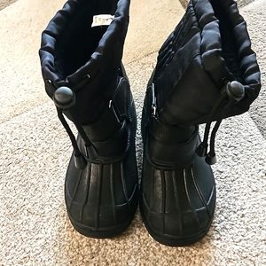 Kids Black Winter Boots